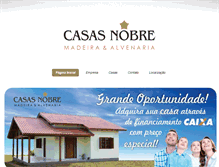 Tablet Screenshot of casasnobre.com